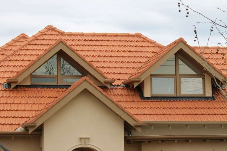 Flat Red Roof Tile Image